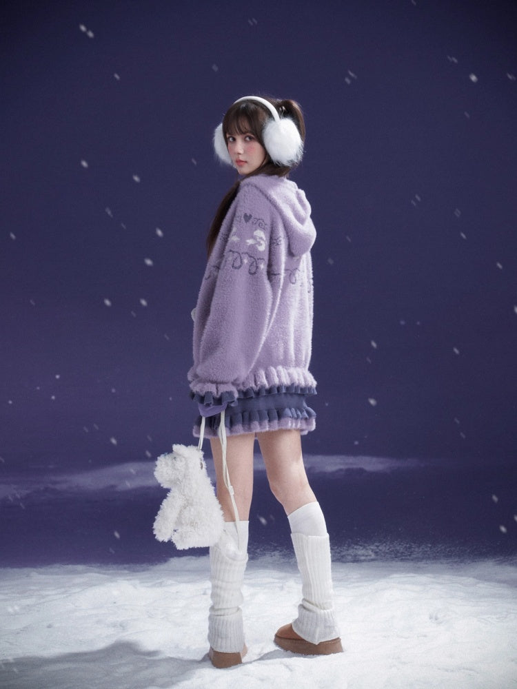 A Bite Of Sweet Glutinous Sweater Short Skirt Set【s0000014806】