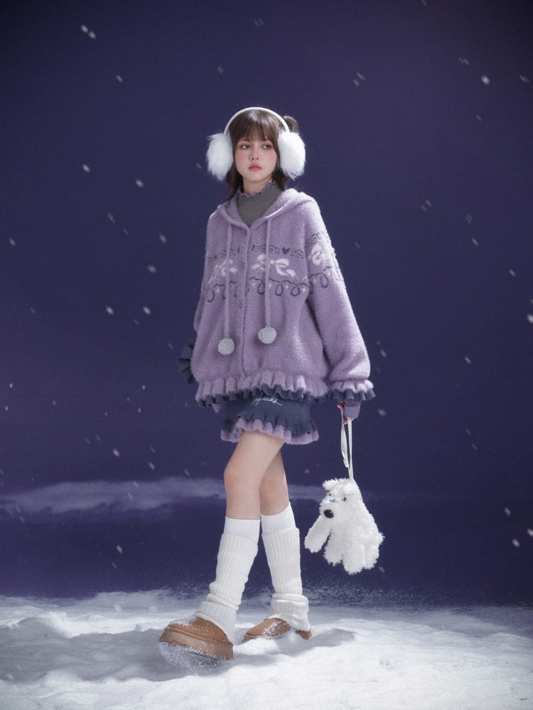 A Bite Of Sweet Glutinous Sweater Short Skirt Set【s0000014806】