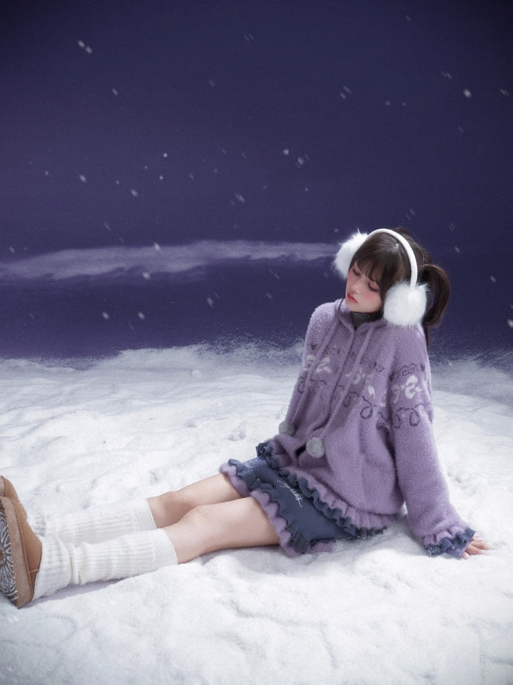 A Bite Of Sweet Glutinous Sweater Short Skirt Set【s0000014806】