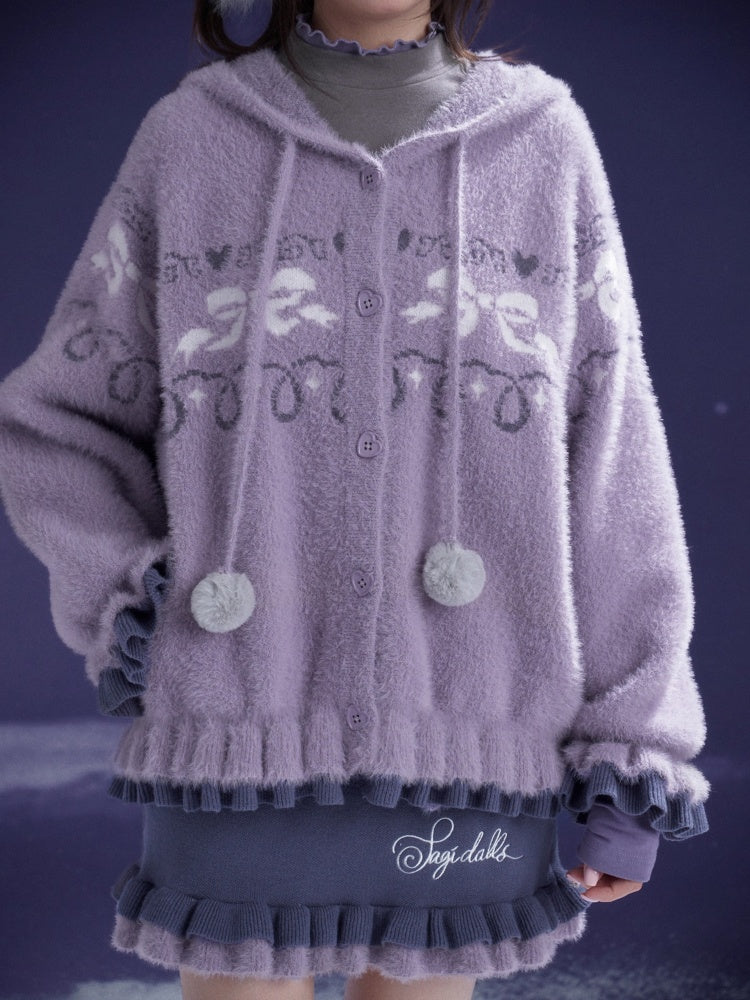 A Bite Of Sweet Glutinous Sweater Short Skirt Set【s0000014806】