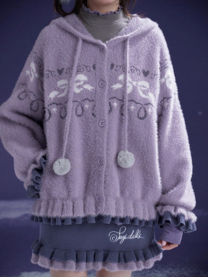 A Bite Of Sweet Glutinous Sweater Short Skirt Set【s0000014806】