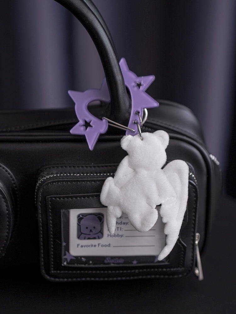 Original Two-Color Love Acrylic Carabiner Suede Bear Bag Pendant Accessory【s0000014807】