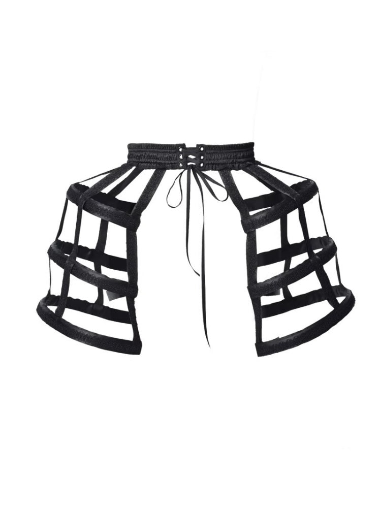 Castle Thriller Scarlet Gothic Multi-Layer Trailing Skirt Banquet【s0000014817】