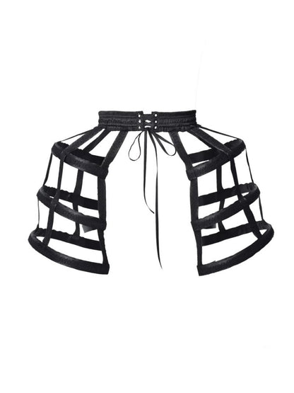 Castle Thriller Scarlet Gothic Multi-Layer Trailing Skirt Banquet【s0000014817】