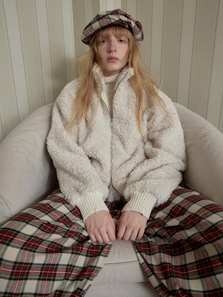 Retro British Style Two-Tone Plaid Newsboy Hat Literary Versatile Face-Revealing Little Beret【s0000014954】