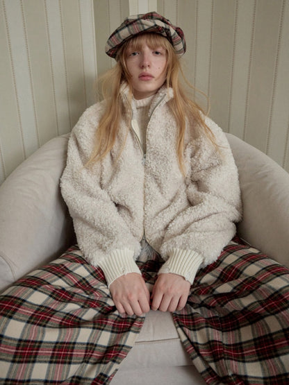 Retro British Style Two-Tone Plaid Newsboy Hat Literary Versatile Face-Revealing Little Beret【s0000014954】