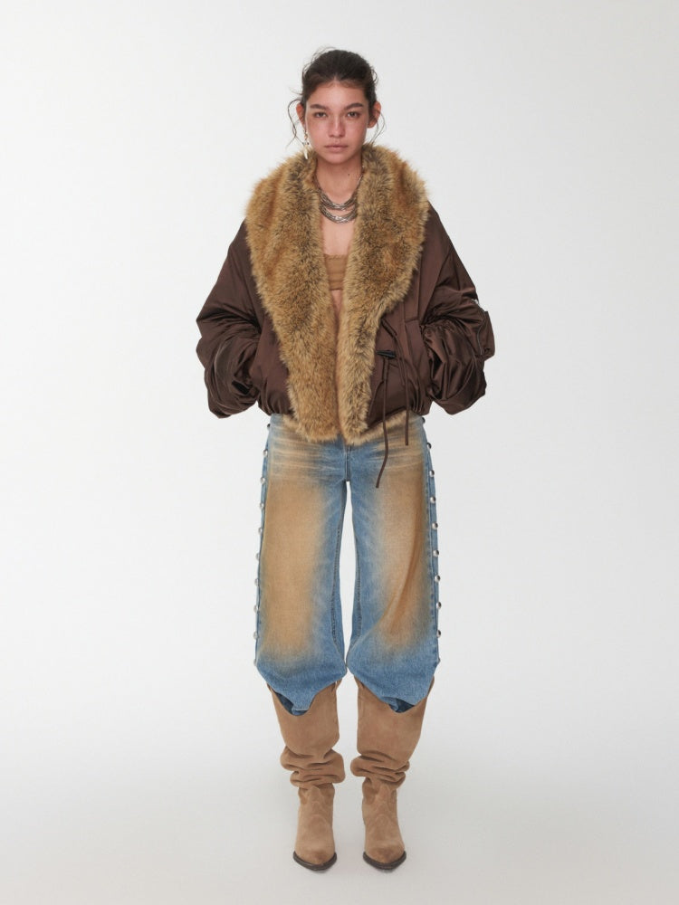 V-Mouth Pointed Toe Suede Cowhide Western Rivet Tassel Mid-Leg Knight Boots【s0000014961】