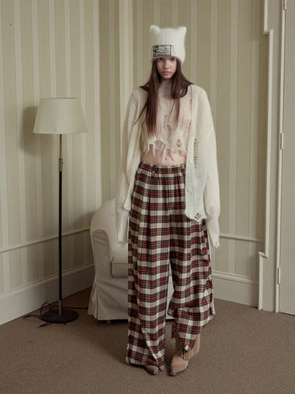 Mohair Star Cut-Out Hole Big Cardigan Lazy Slightly Transparent Loose Knit Jacket【s0000014973】