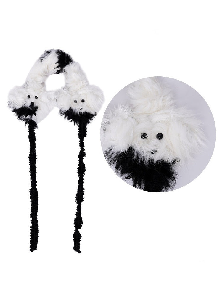 Plush Solid Color Warm Puppy Earmuff【s0000014982】
