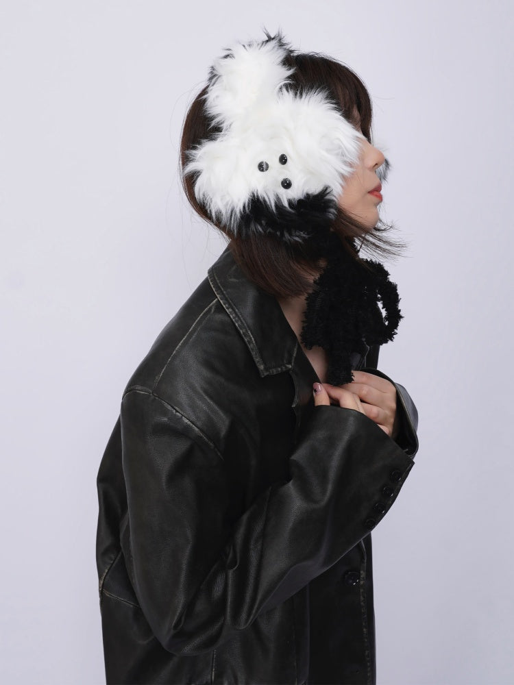 Plush Solid Color Warm Puppy Earmuff【s0000014982】