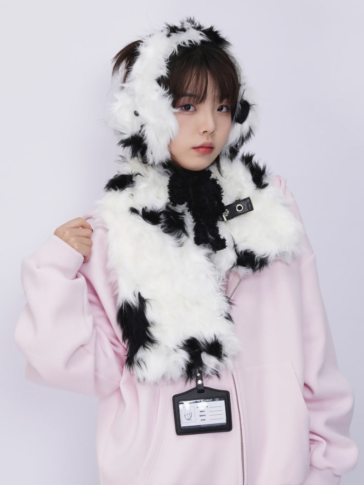 Plush Solid Color Warm Puppy Earmuff【s0000014982】