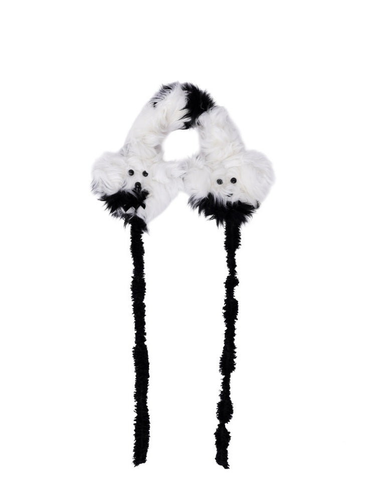 Plush Solid Color Warm Puppy Earmuff【s0000014982】