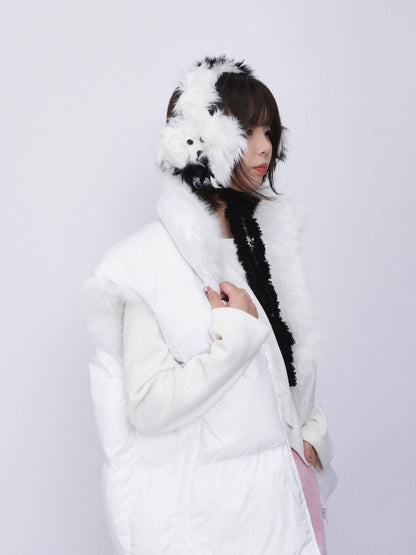 Plush Solid Color Warm Puppy Earmuff【s0000014982】