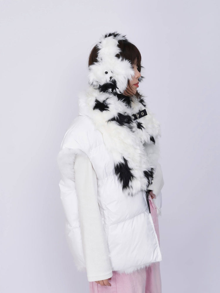 Plush Solid Color Warm Puppy Earmuff【s0000014982】