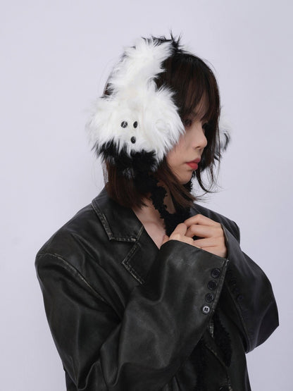 Plush Solid Color Warm Puppy Earmuff【s0000014982】