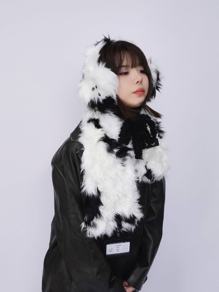 Plush Solid Color Warm Puppy Earmuff【s0000014982】