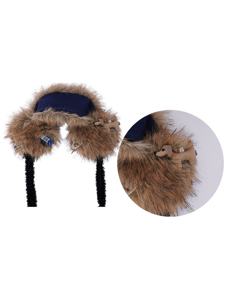 Plush Solid Color Warm Scarf Cute Cold-Proof Earmuffs【s0000014983】