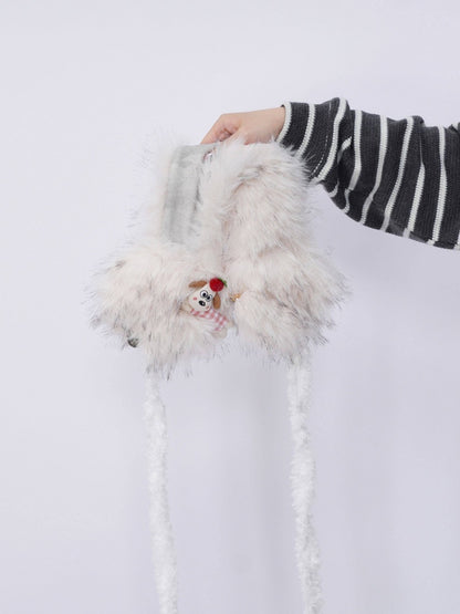 Plush Solid Color Warm Scarf Cute Cold-Proof Earmuffs【s0000014983】