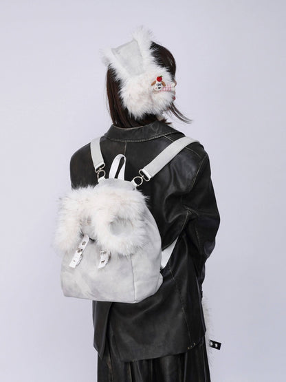 Plush Solid Color Warm Scarf Cute Cold-Proof Earmuffs【s0000014983】