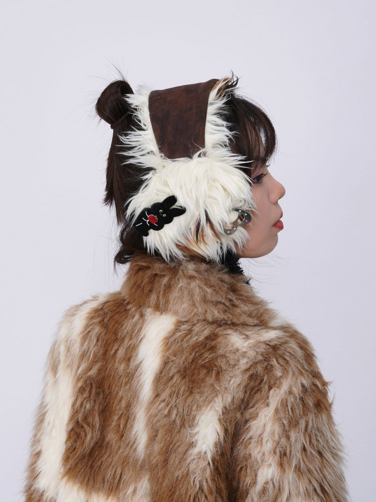 Plush Solid Color Warm Scarf Cute Cold-Proof Earmuffs【s0000014983】