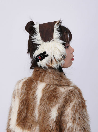 Plush Solid Color Warm Scarf Cute Cold-Proof Earmuffs【s0000014983】