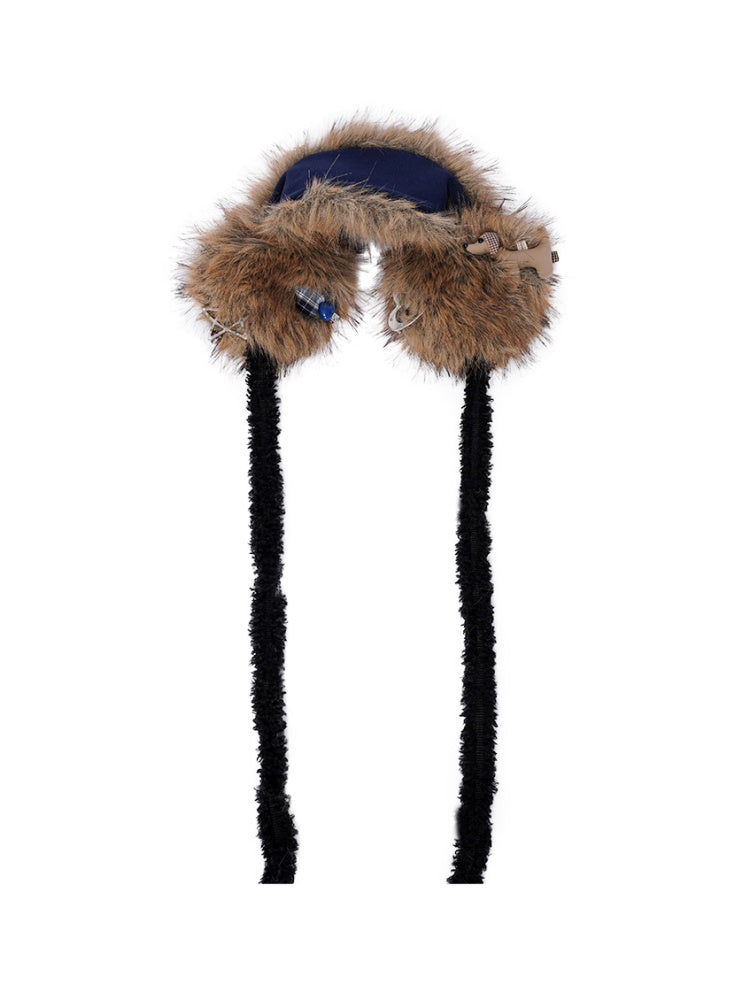 Plush Solid Color Warm Scarf Cute Cold-Proof Earmuffs【s0000014983】