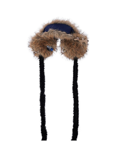 Plush Solid Color Warm Scarf Cute Cold-Proof Earmuffs【s0000014983】
