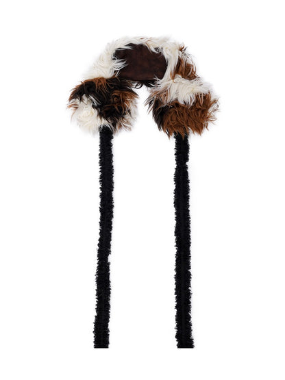 Plush Solid Color Warm Scarf Cute Cold-Proof Earmuffs【s0000014983】