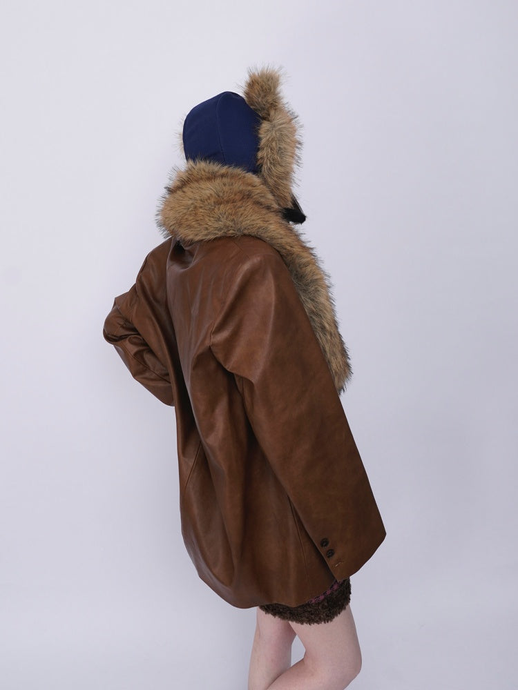 Heavy Industries Plush Panels Warm Bib Neck Versatile Scarf【s0000014984】