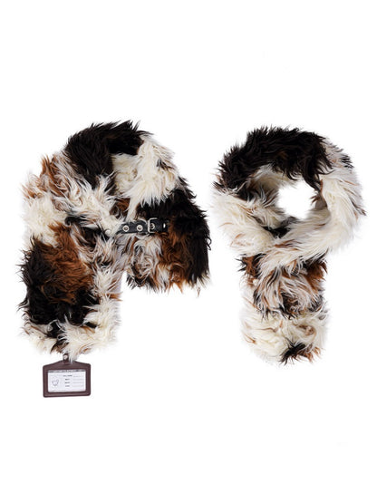 Original Babes Heavy Industries Plush Panels Warm Bib Neck Versatile Scarf【s0000014985】