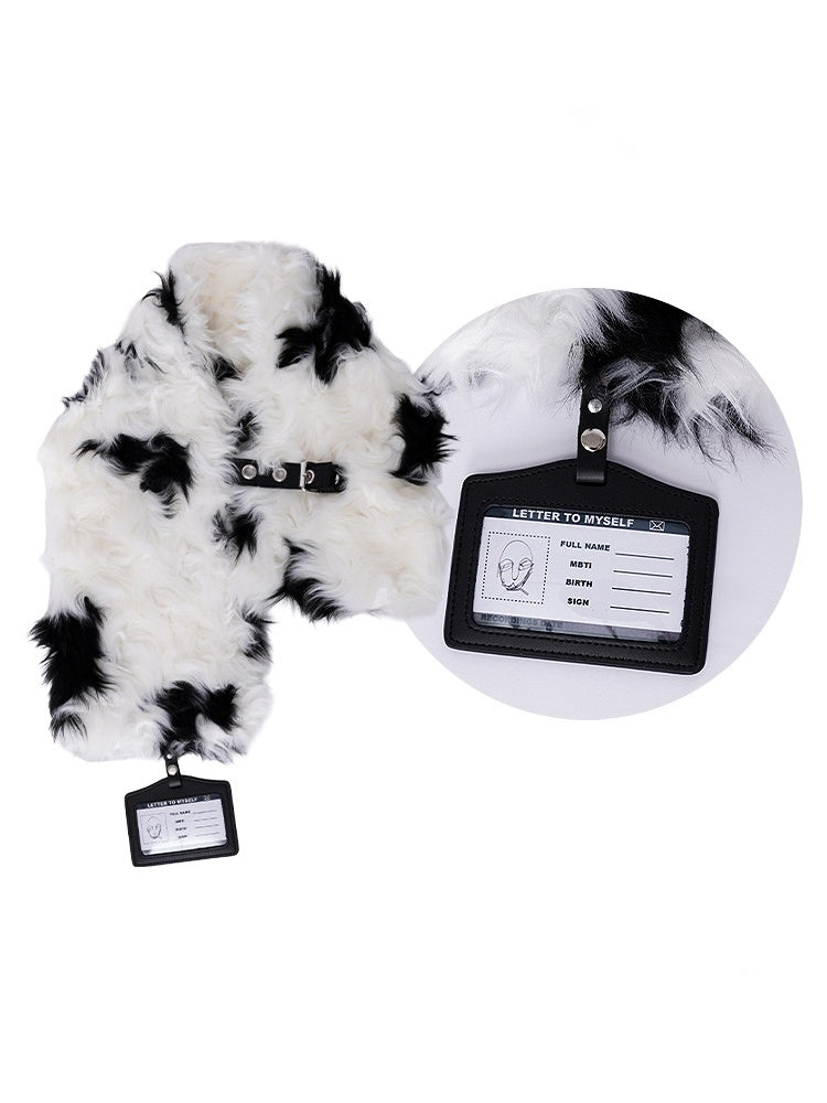 Original Babes Heavy Industries Plush Panels Warm Bib Neck Versatile Scarf【s0000014985】