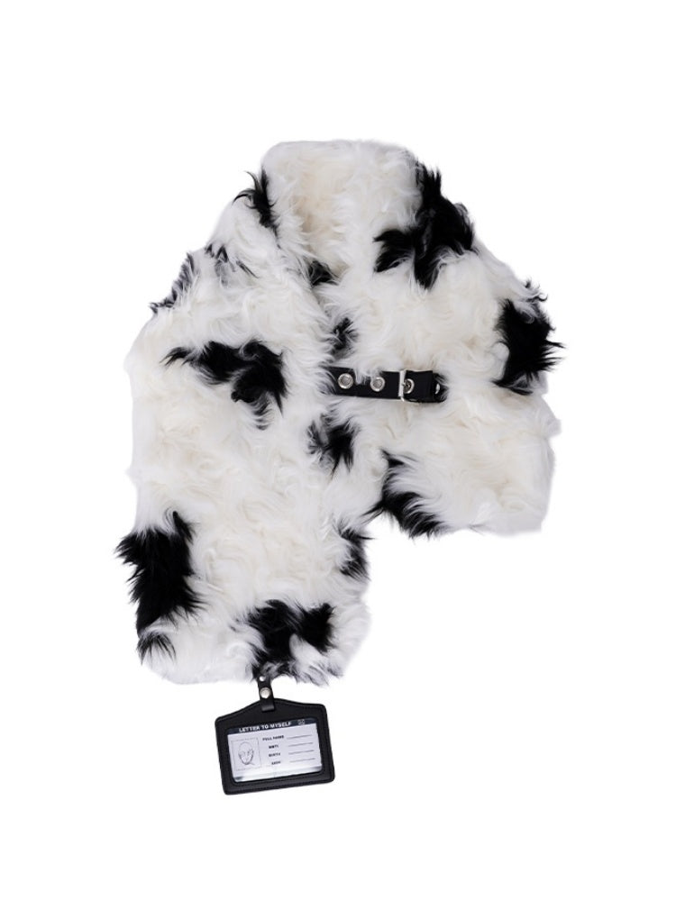 Original Babes Heavy Industries Plush Panels Warm Bib Neck Versatile Scarf【s0000014985】