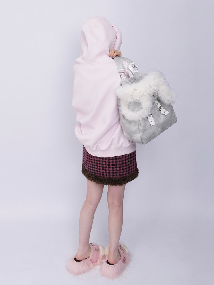 Bear Backpack Cute Class Furry Bag Crossbody Schoolbag【s0000014986】