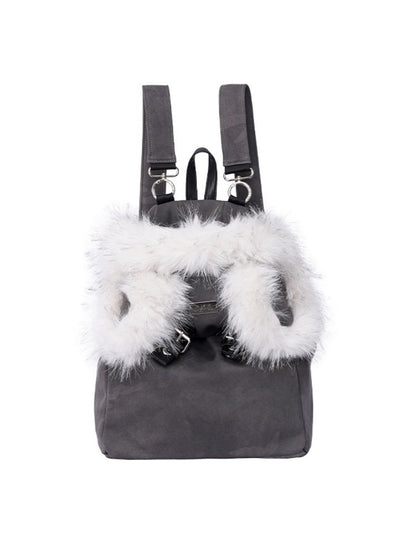 Bear Backpack Cute Class Furry Bag Crossbody Schoolbag【s0000014986】
