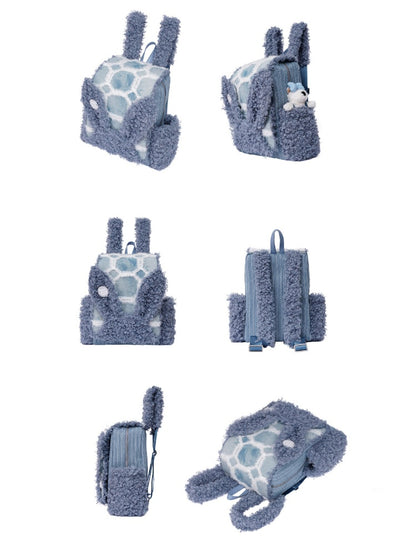 Rabbit Ears Fur Backpack Cute Class Bag Schoolbag【s0000014987】
