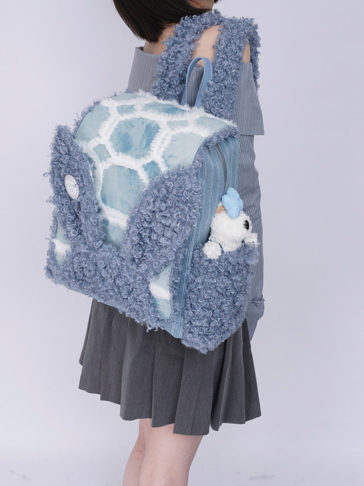 Rabbit Ears Fur Backpack Cute Class Bag Schoolbag【s0000014987】