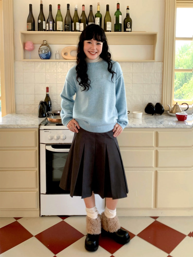 Alpaca Embroidered Pullover Sweater Knitted Top【s0000014990】