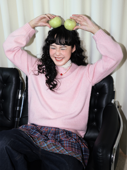 Alpaca Embroidered Pullover Sweater Knitted Top【s0000014990】