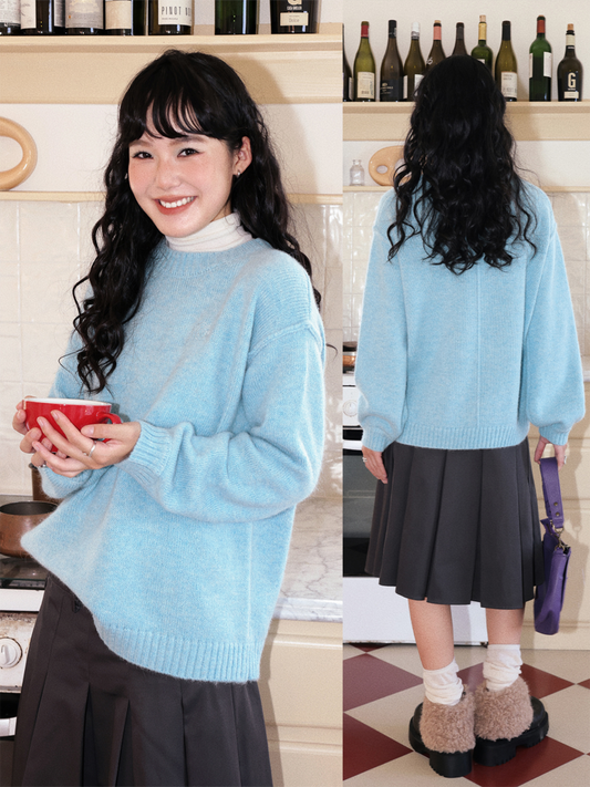 Alpaca Embroidered Pullover Sweater Knitted Top【s0000014990】