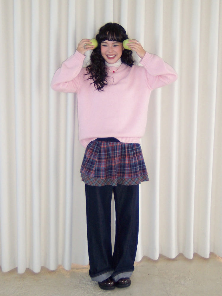 Alpaca Embroidered Pullover Sweater Knitted Top【s0000014990】