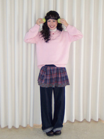 Alpaca Embroidered Pullover Sweater Knitted Top【s0000014990】