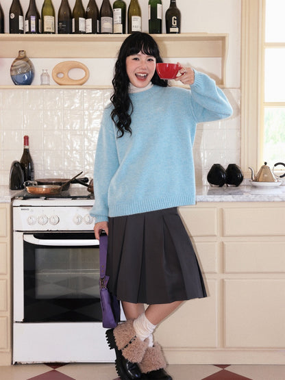 Alpaca Embroidered Pullover Sweater Knitted Top【s0000014990】