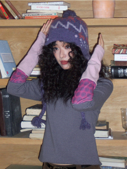 Fair Island Ear Protection Knitted Woolen Flying Hat Thickened Balaclava【s0000014992】