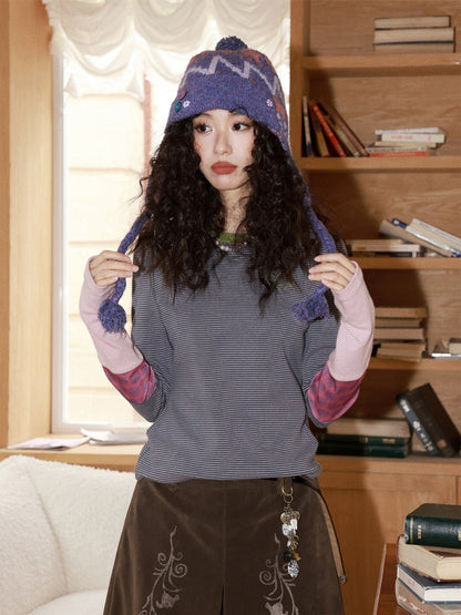 Fair Island Ear Protection Knitted Woolen Flying Hat Thickened Balaclava【s0000014992】