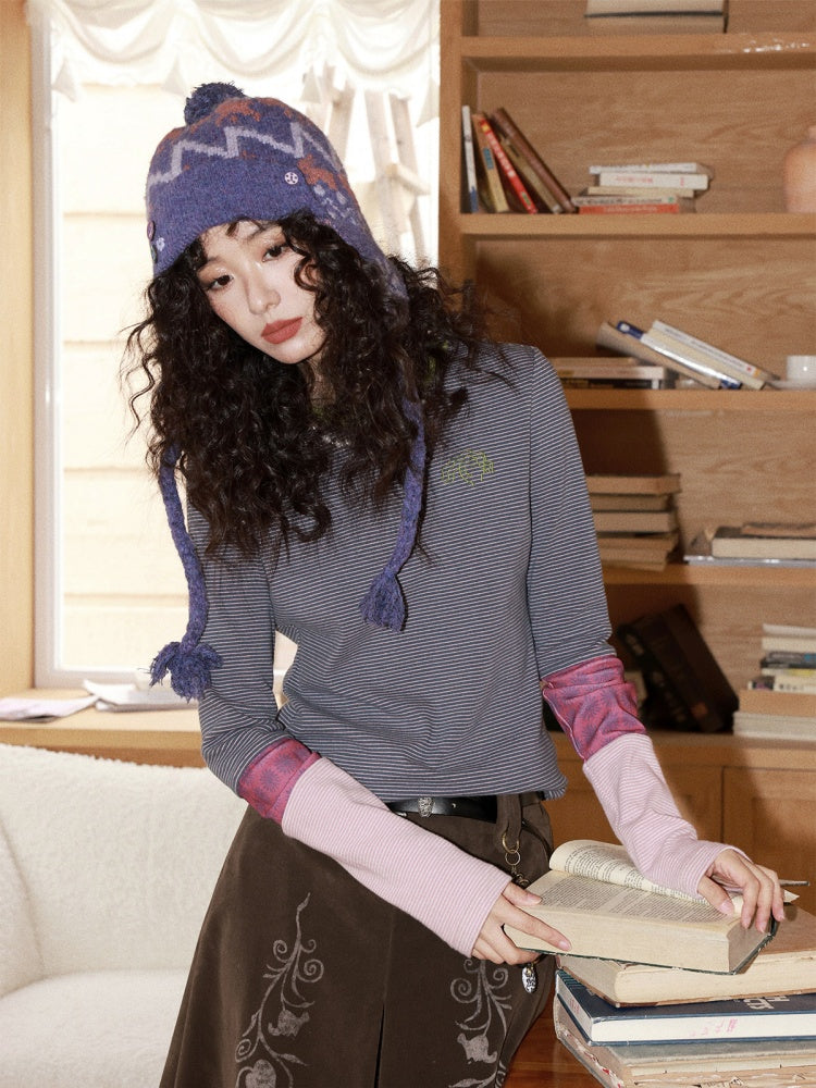 Fair Island Ear Protection Knitted Woolen Flying Hat Thickened Balaclava【s0000014992】