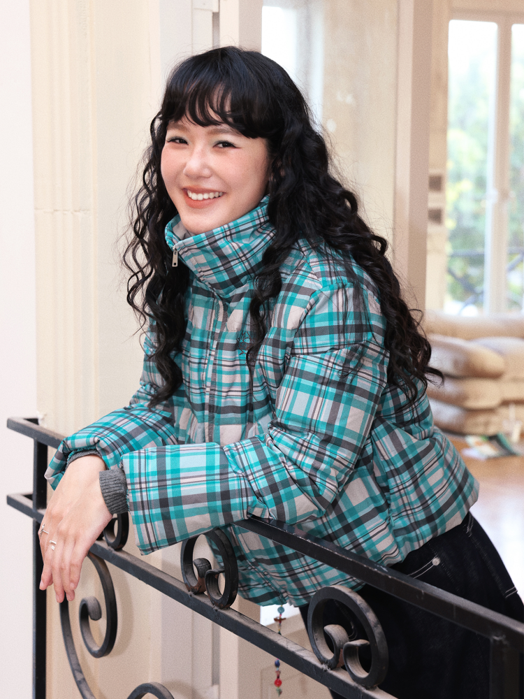 Detachable Fur Collar Down Short Thickened Warm Plaid Jacket【s0000014994】
