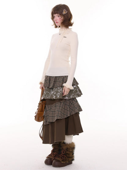 Bow Fungus Slim Knitwear Base Shirt【s0000015243】