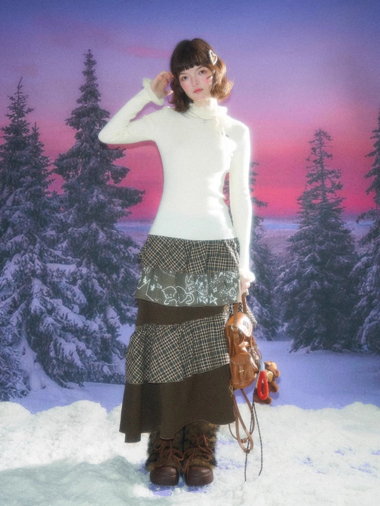 Bow Fungus Slim Knitwear Base Shirt【s0000015243】