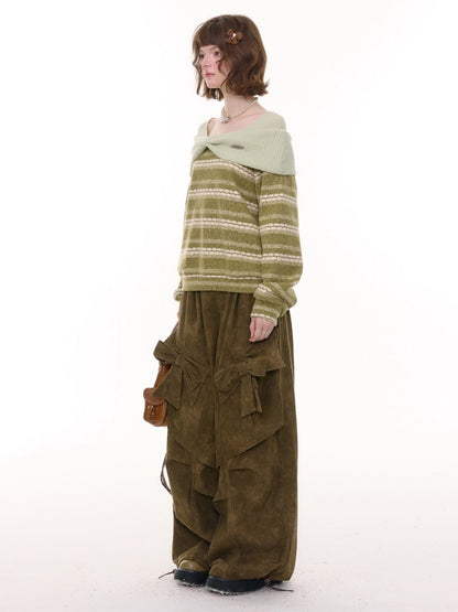 Three-Dimensional Bow Loose Slimming Top Knitted Sweater【s0000015244】