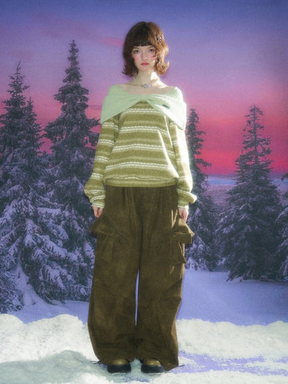 Three-Dimensional Bow Loose Slimming Top Knitted Sweater【s0000015244】